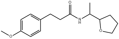 3-(4-methoxyphenyl)-N-[1-(oxolan-2-yl)ethyl]propanamide 구조식 이미지