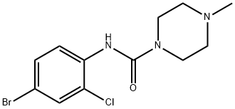 N-(4-bromo-2-chlorophenyl)-4-methylpiperazine-1-carboxamide Structure