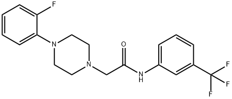 2-[4-(2-fluorophenyl)piperazin-1-yl]-N-[3-(trifluoromethyl)phenyl]acetamide Structure