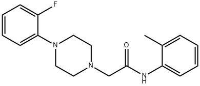 2-[4-(2-fluorophenyl)piperazin-1-yl]-N-(2-methylphenyl)acetamide 구조식 이미지