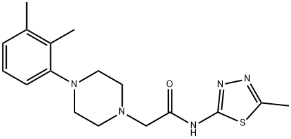 2-[4-(2,3-dimethylphenyl)piperazin-1-yl]-N-(5-methyl-1,3,4-thiadiazol-2-yl)acetamide Structure