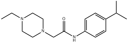 2-(4-ethylpiperazin-1-yl)-N-(4-propan-2-ylphenyl)acetamide Structure