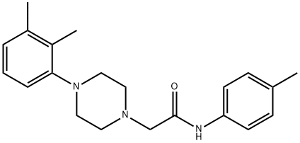 2-[4-(2,3-dimethylphenyl)piperazin-1-yl]-N-(4-methylphenyl)acetamide Structure