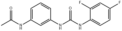 N-[3-[(2,4-difluorophenyl)carbamoylamino]phenyl]acetamide Structure