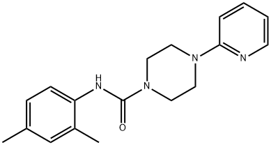 N-(2,4-dimethylphenyl)-4-pyridin-2-ylpiperazine-1-carboxamide 구조식 이미지