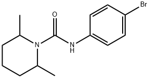 N-(4-bromophenyl)-2,6-dimethylpiperidine-1-carboxamide 구조식 이미지