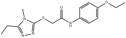 N-(4-ethoxyphenyl)-2-[(5-ethyl-4-methyl-1,2,4-triazol-3-yl)sulfanyl]acetamide Structure