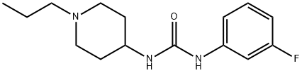 1-(3-fluorophenyl)-3-(1-propylpiperidin-4-yl)urea 구조식 이미지
