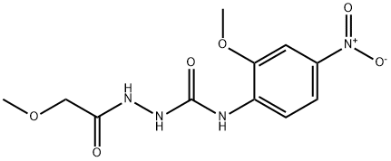 1-[(2-methoxyacetyl)amino]-3-(2-methoxy-4-nitrophenyl)urea 구조식 이미지