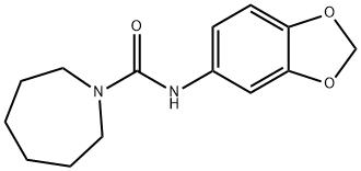 N-(1,3-benzodioxol-5-yl)azepane-1-carboxamide Structure