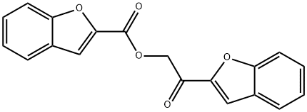 [2-(1-benzofuran-2-yl)-2-oxoethyl] 1-benzofuran-2-carboxylate 구조식 이미지
