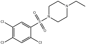 1-ethyl-4-(2,4,5-trichlorophenyl)sulfonylpiperazine Structure
