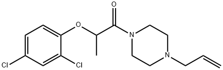 2-(2,4-dichlorophenoxy)-1-(4-prop-2-enylpiperazin-1-yl)propan-1-one 구조식 이미지