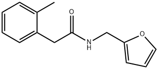 N-(furan-2-ylmethyl)-2-(2-methylphenyl)acetamide 구조식 이미지