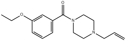 (3-ethoxyphenyl)-(4-prop-2-enylpiperazin-1-yl)methanone 구조식 이미지