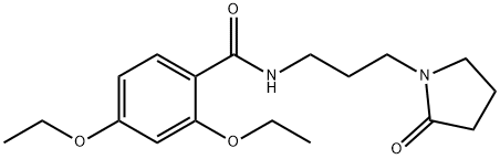 2,4-diethoxy-N-[3-(2-oxopyrrolidin-1-yl)propyl]benzamide Structure