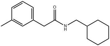 N-(cyclohexylmethyl)-2-(3-methylphenyl)acetamide 구조식 이미지