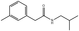 2-(3-methylphenyl)-N-(2-methylpropyl)acetamide Structure