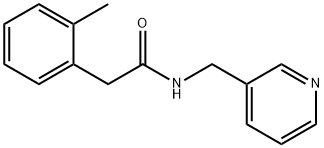 2-(2-methylphenyl)-N-(pyridin-3-ylmethyl)acetamide 구조식 이미지