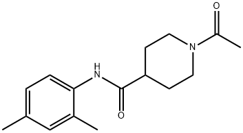 1-acetyl-N-(2,4-dimethylphenyl)piperidine-4-carboxamide 구조식 이미지