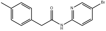 N-(5-bromopyridin-2-yl)-2-(4-methylphenyl)acetamide 구조식 이미지