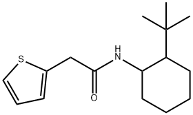 N-(2-tert-butylcyclohexyl)-2-thiophen-2-ylacetamide 구조식 이미지