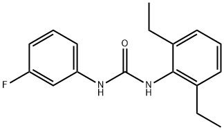 1-(2,6-diethylphenyl)-3-(3-fluorophenyl)urea 구조식 이미지