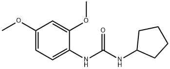 1-cyclopentyl-3-(2,4-dimethoxyphenyl)urea Structure