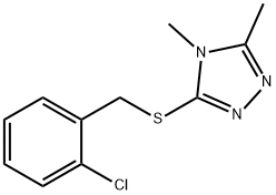 3-[(2-chlorophenyl)methylsulfanyl]-4,5-dimethyl-1,2,4-triazole Structure