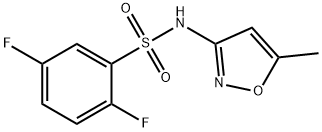 2,5-difluoro-N-(5-methyl-1,2-oxazol-3-yl)benzenesulfonamide Structure