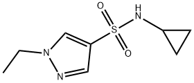 N-cyclopropyl-1-ethylpyrazole-4-sulfonamide Structure