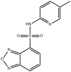 N-(5-methylpyridin-2-yl)-2,1,3-benzoxadiazole-4-sulfonamide 구조식 이미지