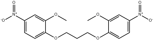 2-methoxy-1-[3-(2-methoxy-4-nitrophenoxy)propoxy]-4-nitrobenzene 구조식 이미지