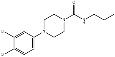 4-(3,4-dichlorophenyl)-N-propylpiperazine-1-carboxamide 구조식 이미지