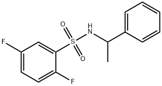 2,5-difluoro-N-(1-phenylethyl)benzenesulfonamide Structure