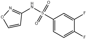 3,4-difluoro-N-(1,2-oxazol-3-yl)benzenesulfonamide Structure