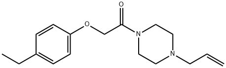 2-(4-ethylphenoxy)-1-(4-prop-2-enylpiperazin-1-yl)ethanone Structure