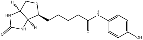 5-[(3aS,4S,6aR)-2-oxo-1,3,3a,4,6,6a-hexahydrothieno[3,4-d]imidazol-4-yl]-N-(4-hydroxyphenyl)pentanamide Structure