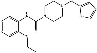 N-(2-ethoxyphenyl)-4-(furan-2-ylmethyl)piperazine-1-carboxamide 구조식 이미지