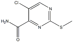 5-chloro-2-methylsulfanylpyrimidine-4-carboxamide 구조식 이미지