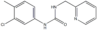 1-(3-chloro-4-methylphenyl)-3-(pyridin-2-ylmethyl)urea 구조식 이미지