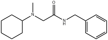 N-benzyl-2-[cyclohexyl(methyl)amino]acetamide Structure