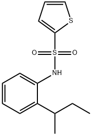 N-(2-butan-2-ylphenyl)thiophene-2-sulfonamide 구조식 이미지