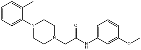 N-(3-methoxyphenyl)-2-[4-(2-methylphenyl)piperazin-1-yl]acetamide Structure