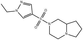 2-(1-ethylpyrazol-4-yl)sulfonyl-3,4,6,7,8,8a-hexahydro-1H-pyrrolo[1,2-a]pyrazine Structure