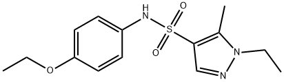 N-(4-ethoxyphenyl)-1-ethyl-5-methylpyrazole-4-sulfonamide Structure