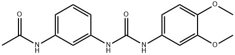 N-[3-[(3,4-dimethoxyphenyl)carbamoylamino]phenyl]acetamide Structure