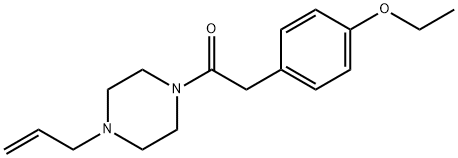 2-(4-ethoxyphenyl)-1-(4-prop-2-enylpiperazin-1-yl)ethanone Structure