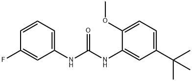 1-(5-tert-butyl-2-methoxyphenyl)-3-(3-fluorophenyl)urea Structure