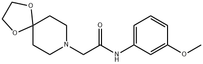 2-(1,4-dioxa-8-azaspiro[4.5]decan-8-yl)-N-(3-methoxyphenyl)acetamide Structure